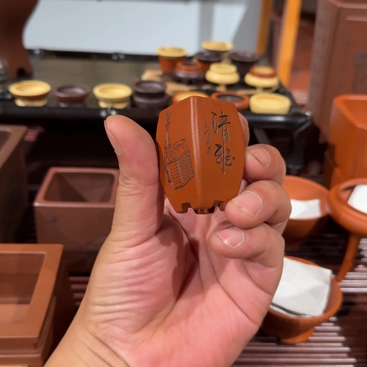 紫砂花盆陈*头原矿紫泥