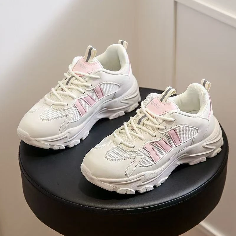 女生秋休闲时尚百搭厚底运动老爹鞋257