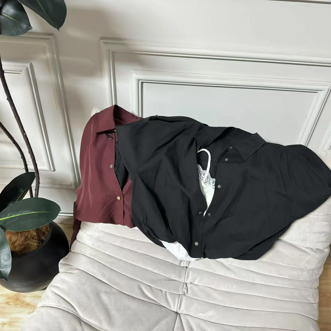 【wxwx】蕾丝吊带假两件衬衫