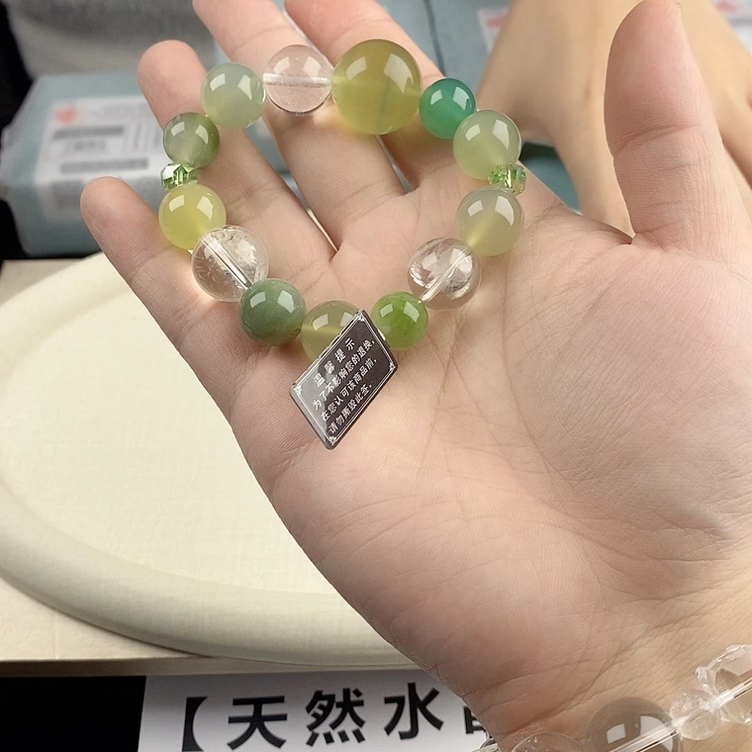银S925镀金镶嵌手链水晶