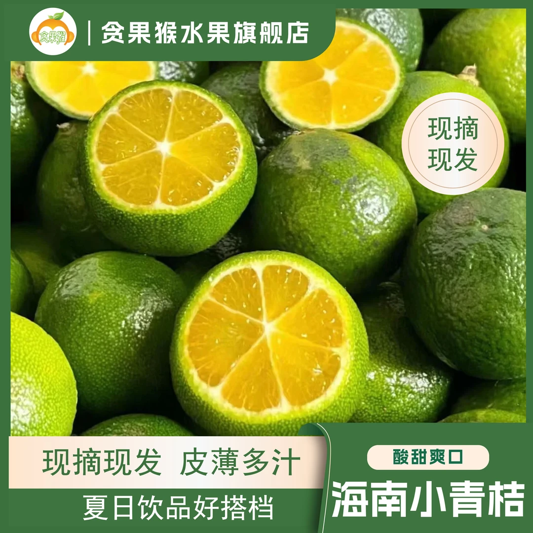 【贪果猴】正宗海南小金桔青橘水果新鲜皮薄多汁小青柠现摘产地批发