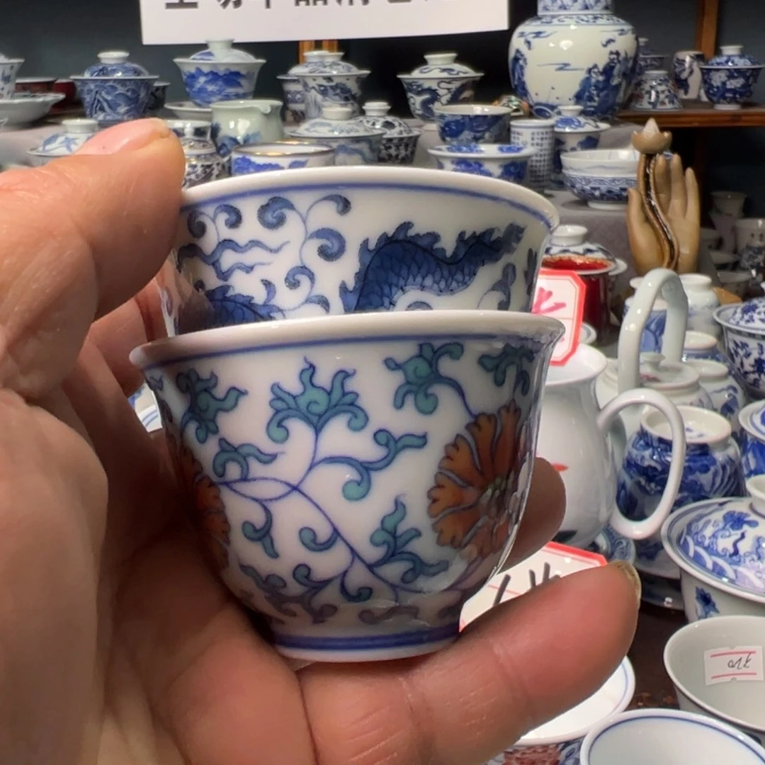 摆件老****坊景德镇青花瓷器