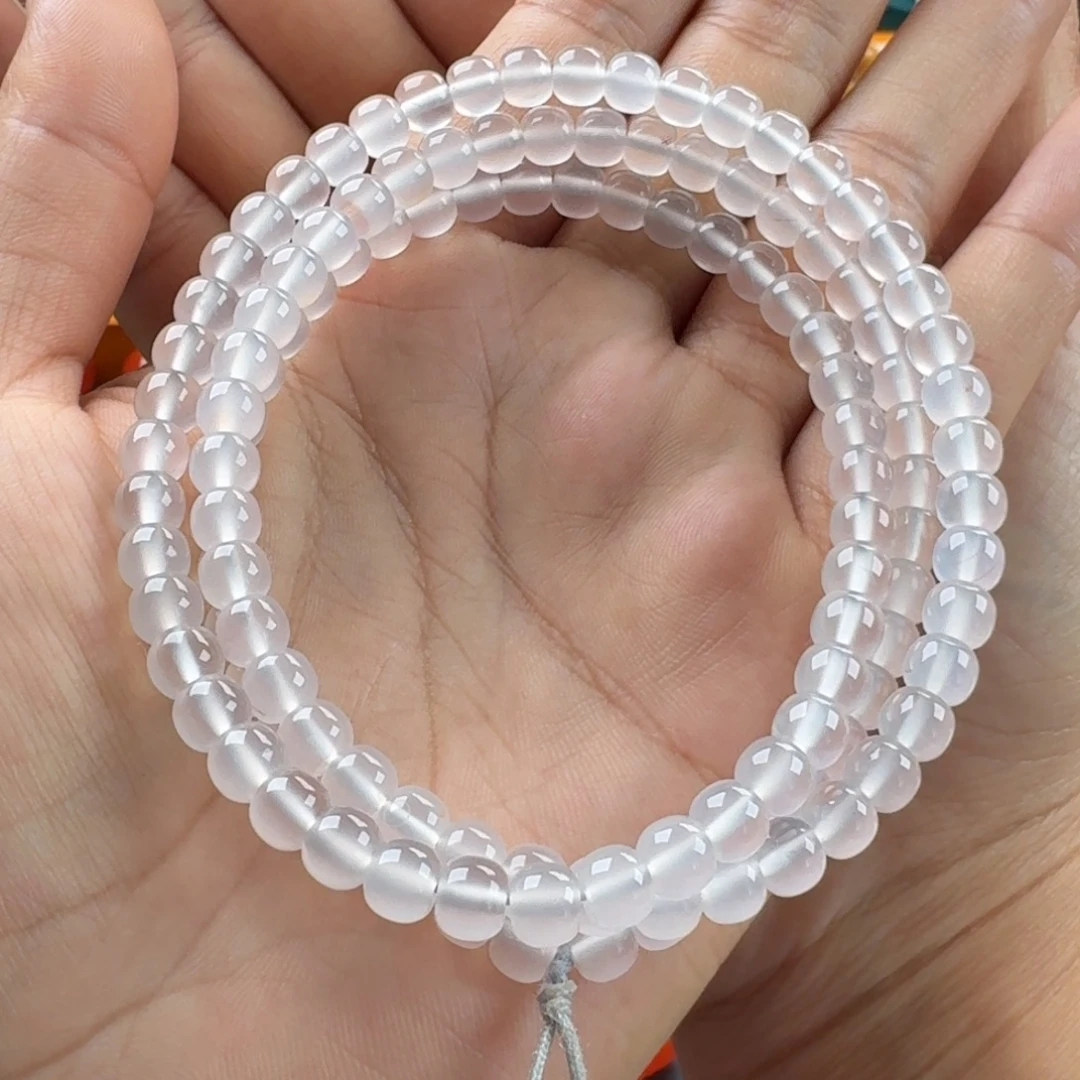 玛瑙/玉髓未镶嵌荔枝冻多圈6+