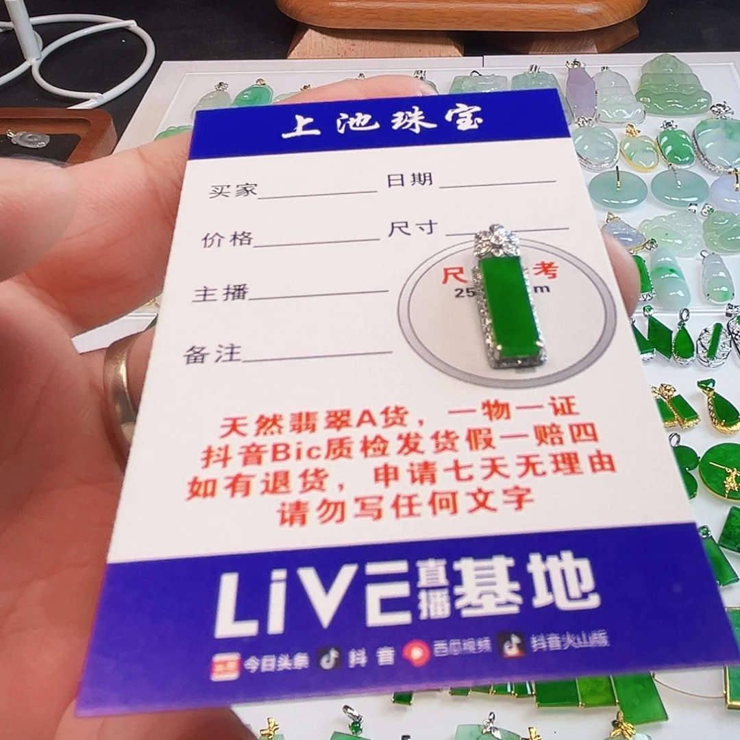 颈饰18K金镶嵌翡翠翡翠