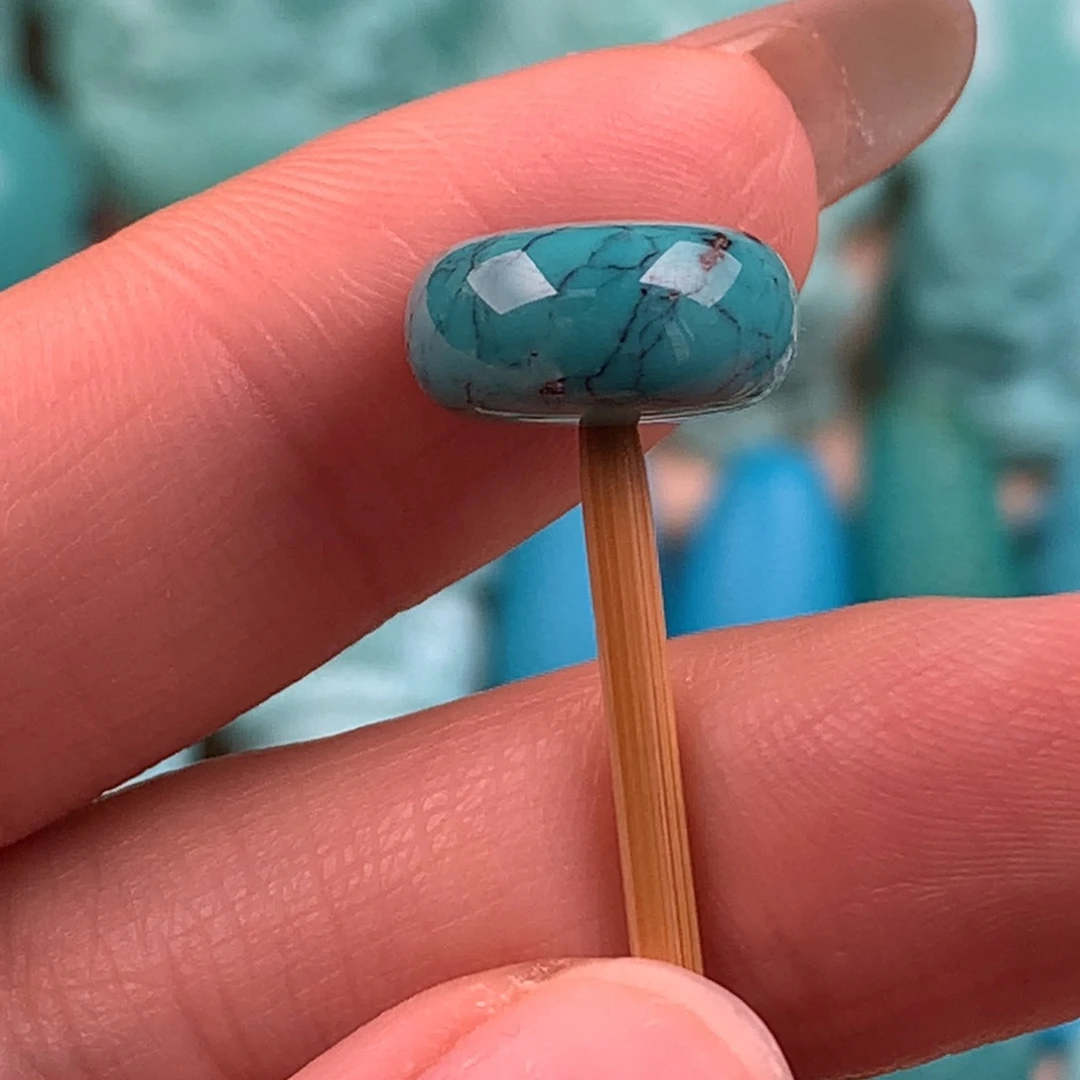 绿松石未镶嵌墩子12.7