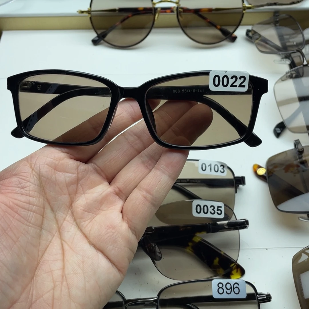 茶水晶全框眼镜 022