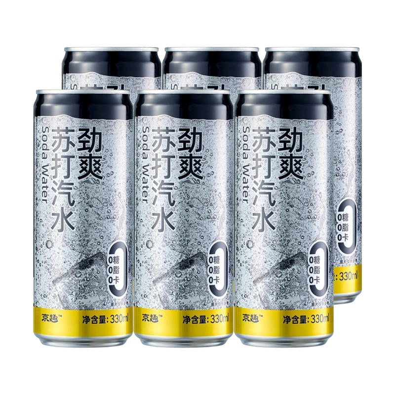 京趣 劲爽苏打汽水 330ml*6