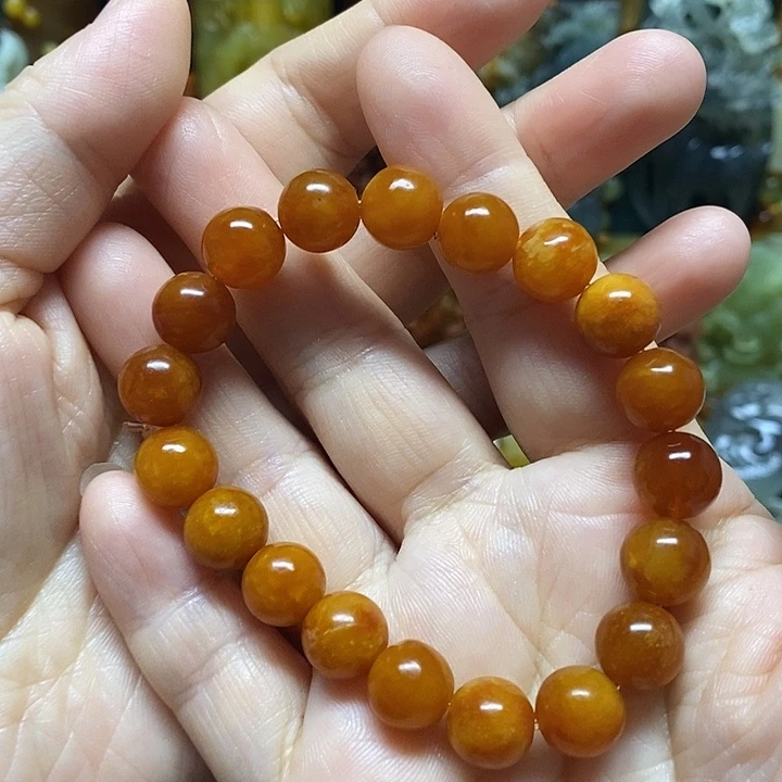 蛇纹石玉未镶嵌手链