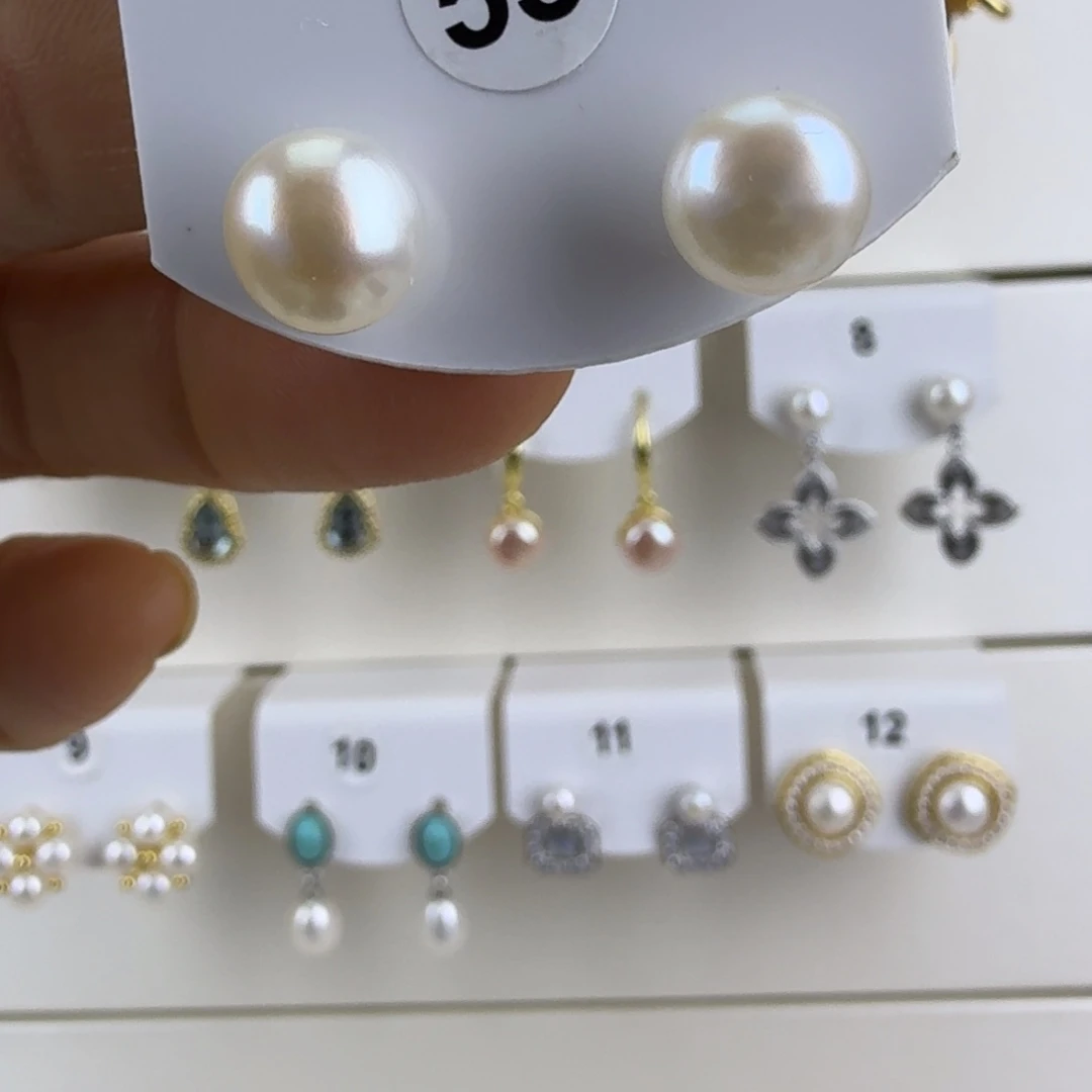 未镶嵌淡水珍珠耳饰