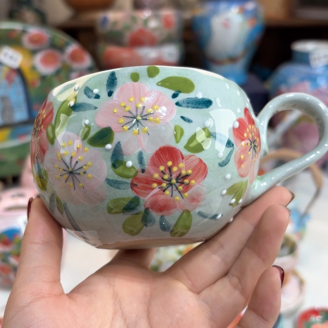 景德镇手绘高温釉下彩陶瓷茶具