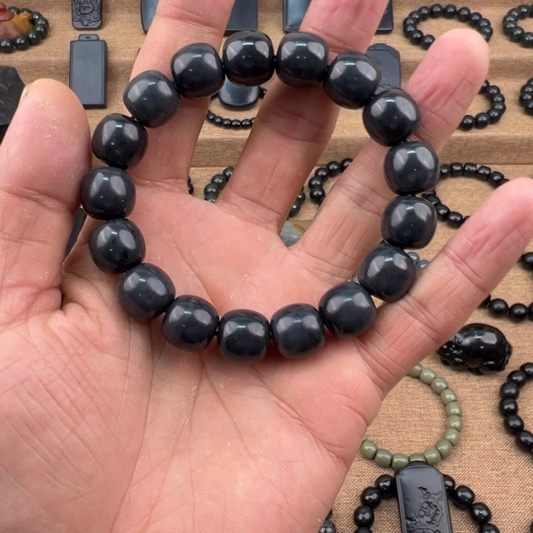 和田玉未镶嵌手链13老型手串