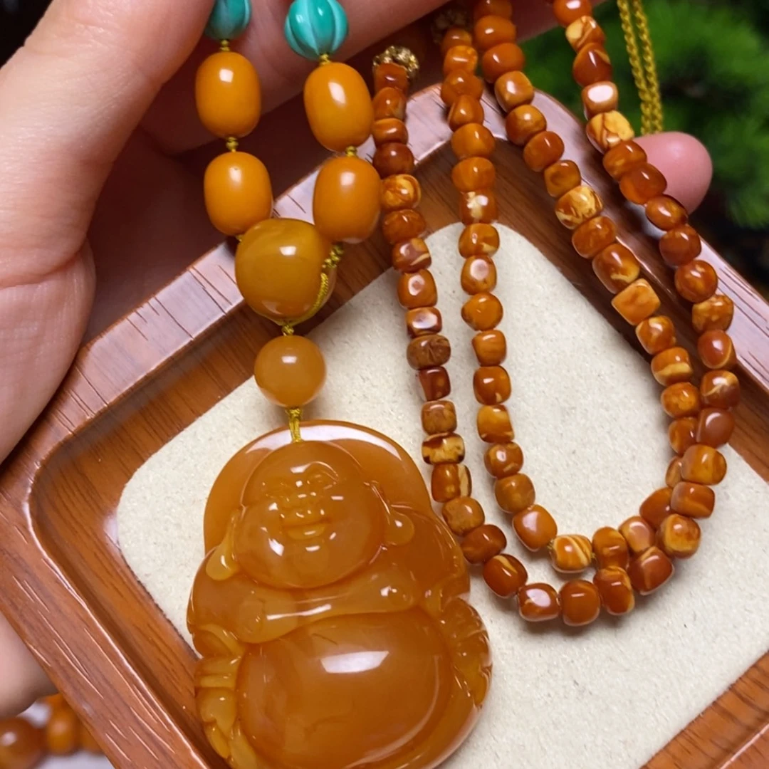 【闪购商品】蜜蜡颈饰未镶嵌项链