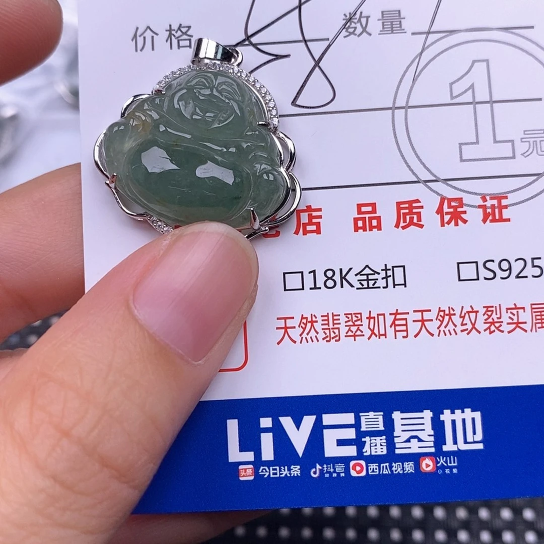 翡翠银S925镶嵌颈饰