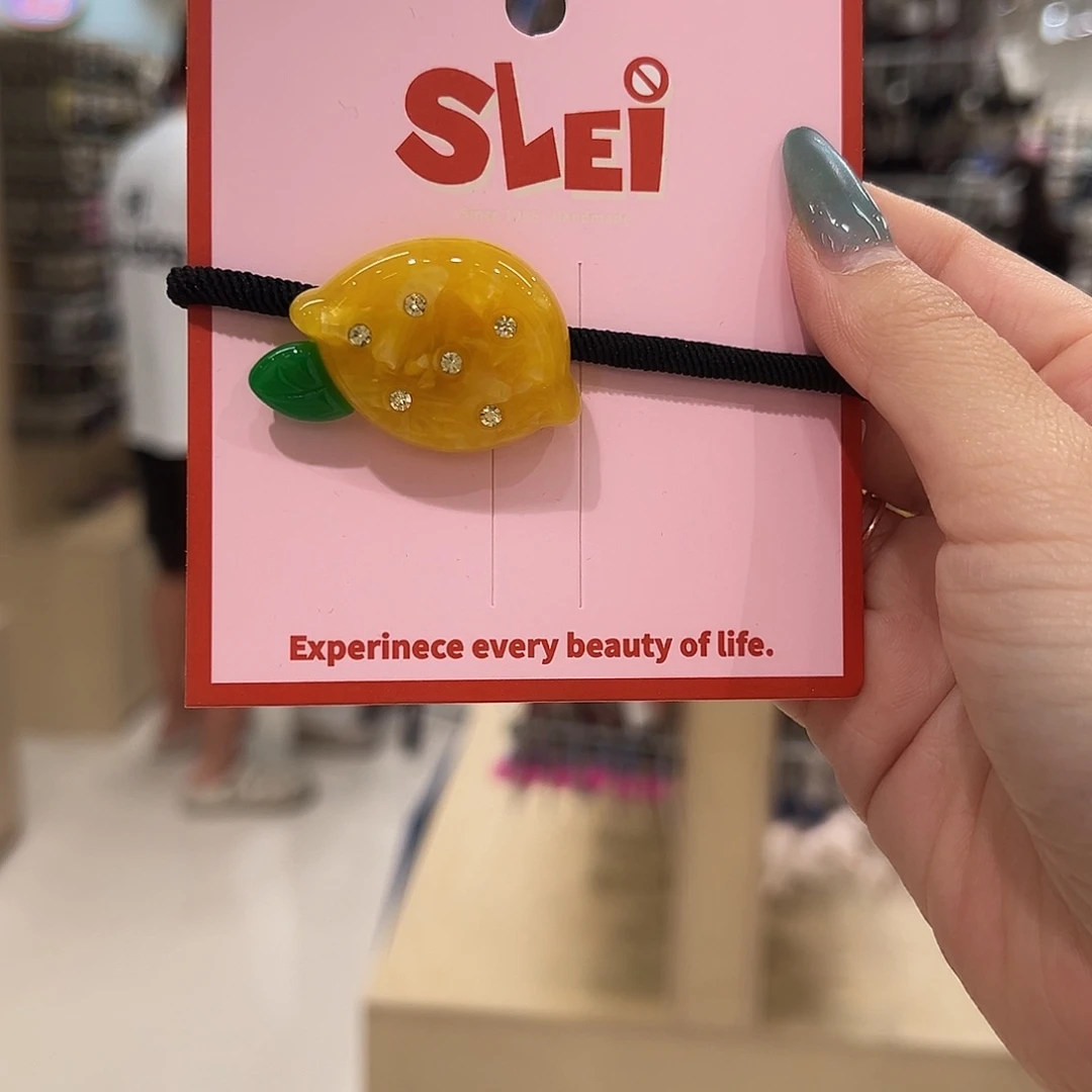 非金属皮质柠檬发绳