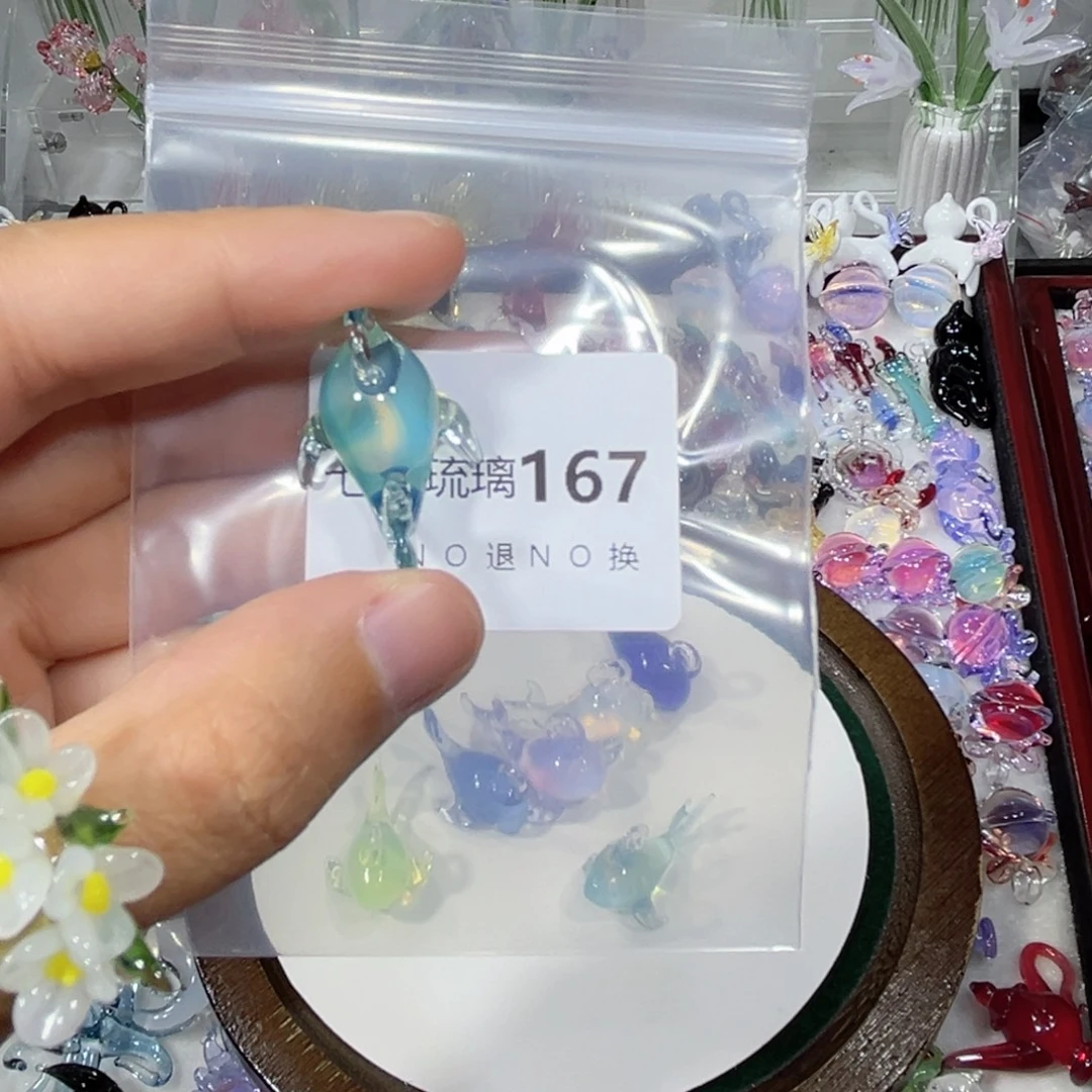 琉璃吊坠(不含链)167蓝色鲸鱼