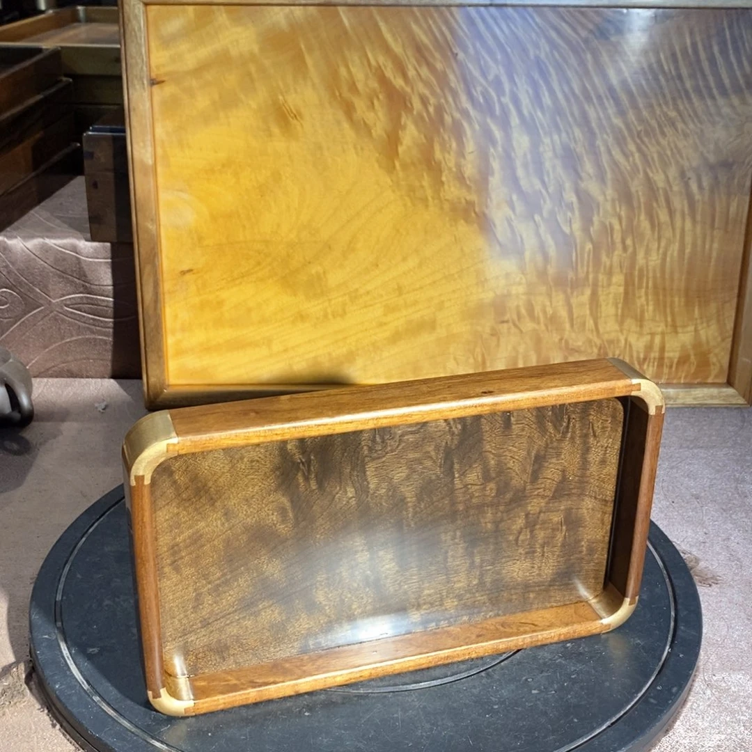 用***2金丝楠金丝楠木乌木文盘