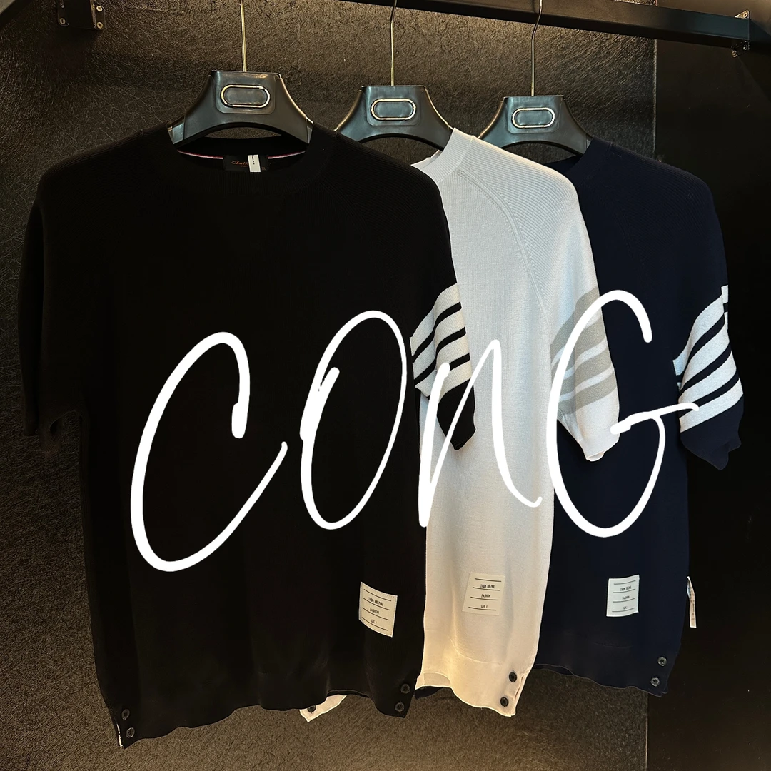 《CONG专属》男士新品时尚净版四道杠圆领T609