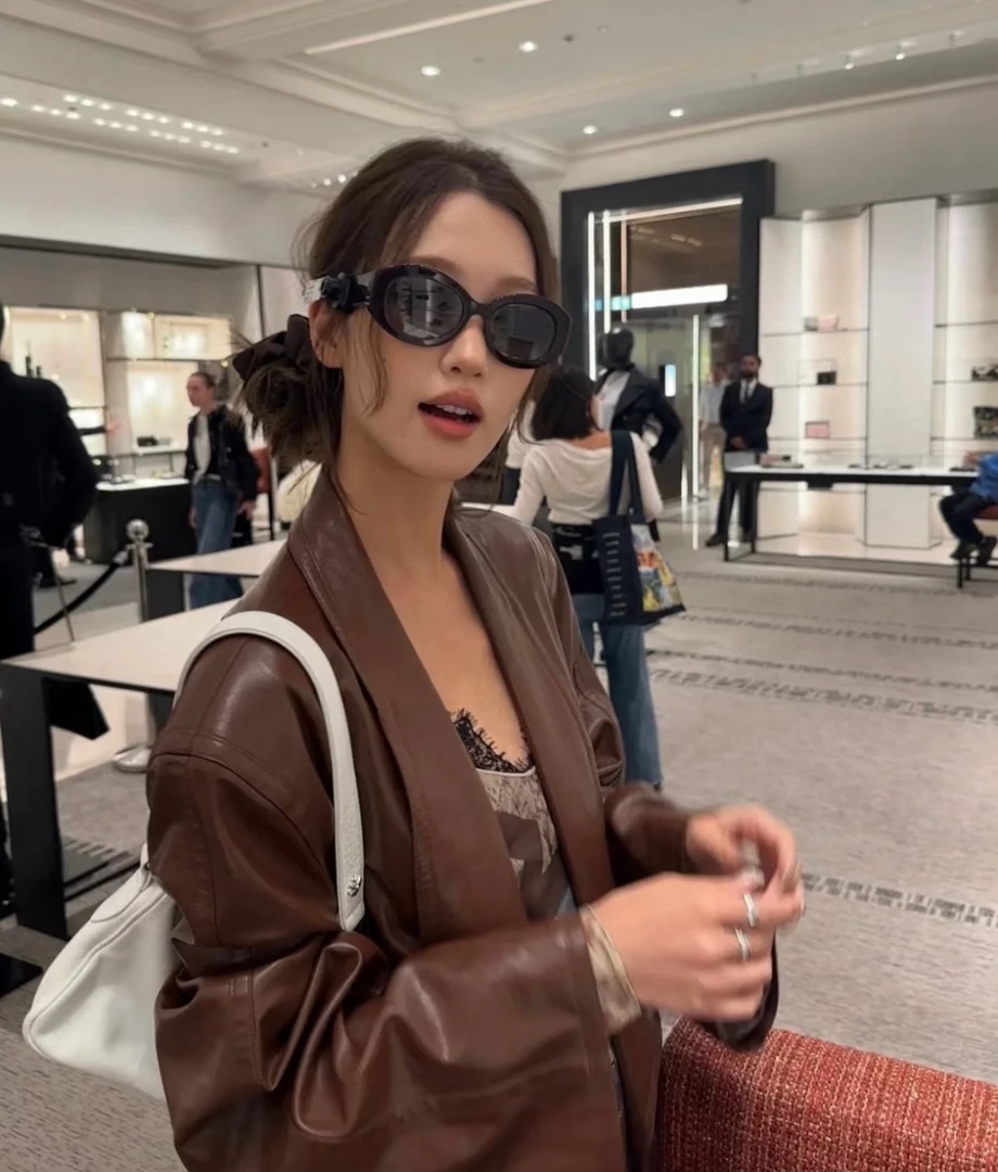 未使用 Chanel/香奈儿 香奈儿椭圆形框太阳眼镜墨镜5528 C501