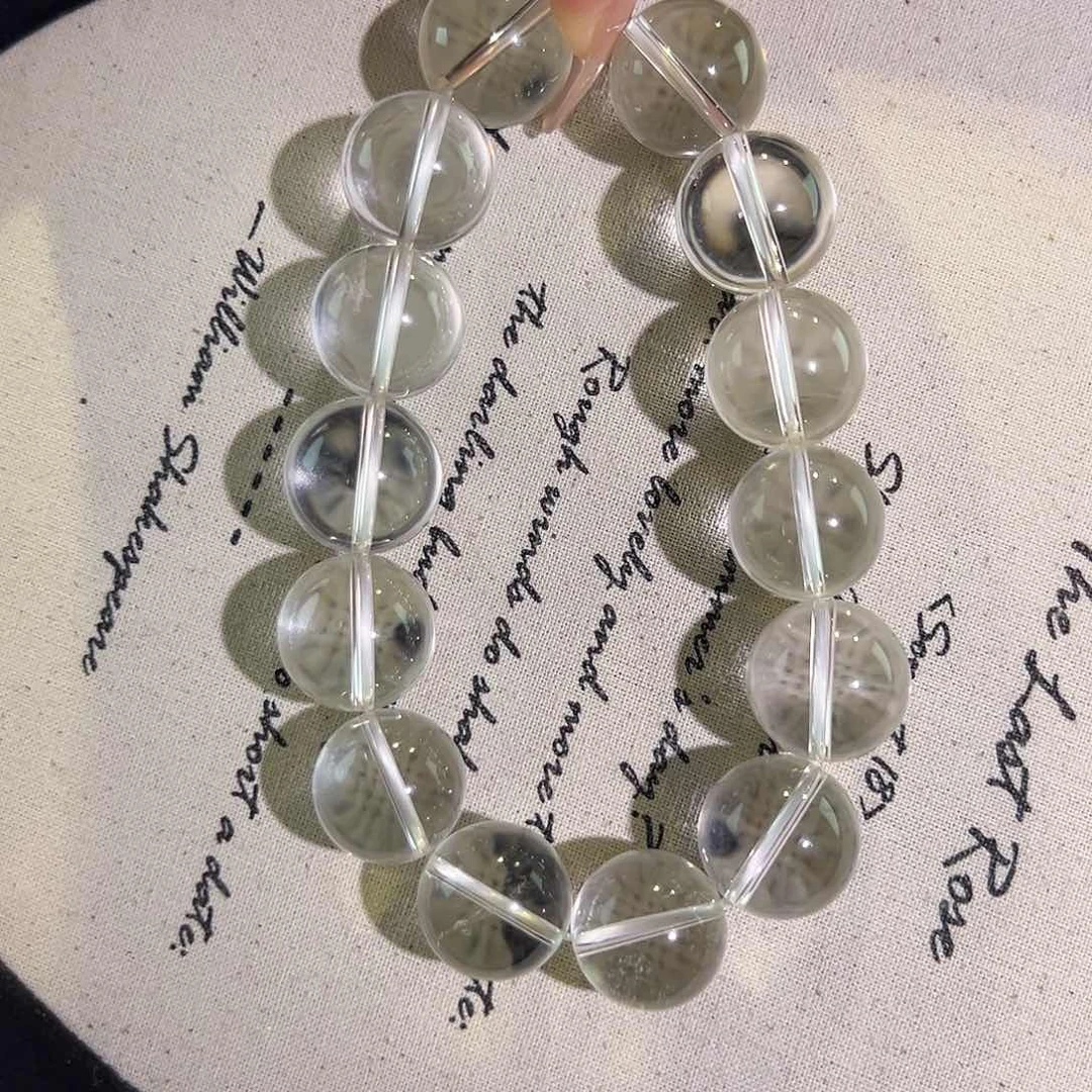 水晶手串未镶嵌双a白水