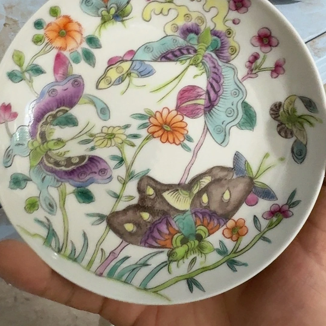 瓷片摆件手绘瓷器处理