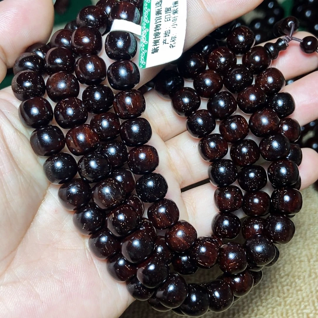 檀香紫檀（小叶紫檀）无事牌0.9-1.0老型多星多圈