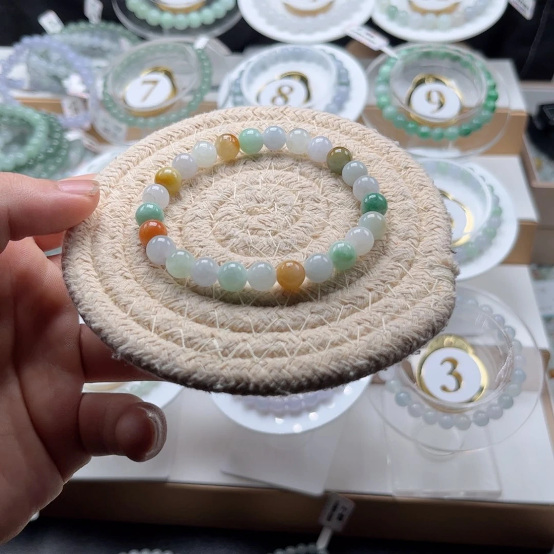 未镶嵌手链翡翠卡7.6