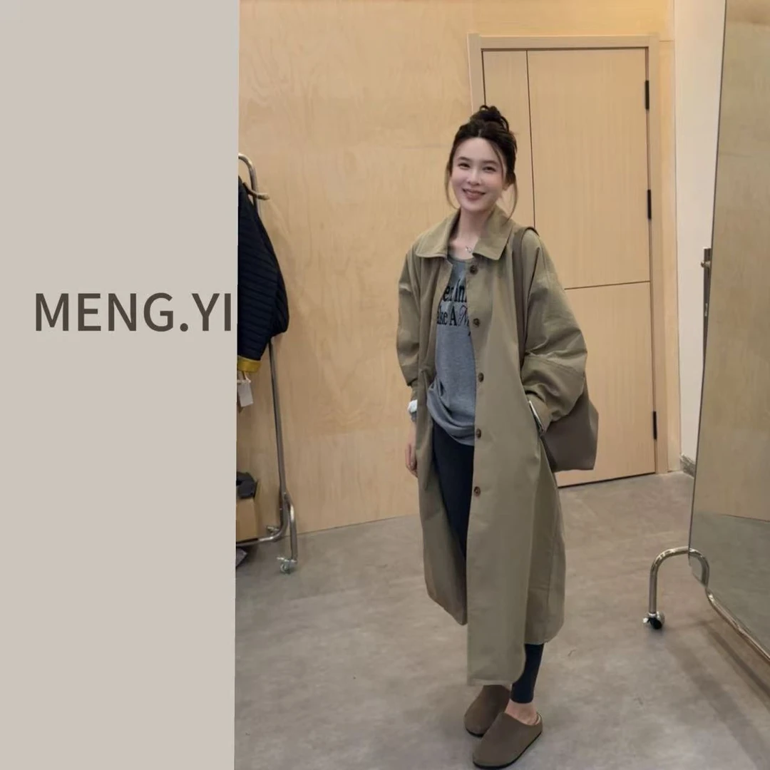 MENG.YI夹棉韩系简约风衣5293