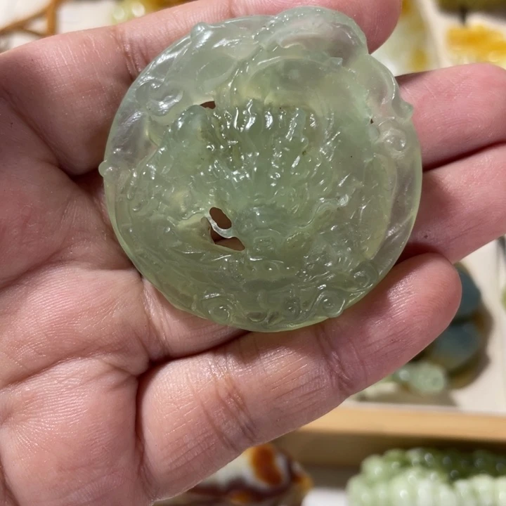 未镶嵌岫玉吊坠(不含链)