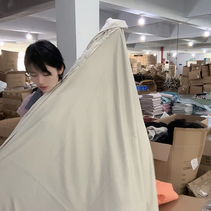 黄牛皮（革）杏色被套睡袋床单多用途发一