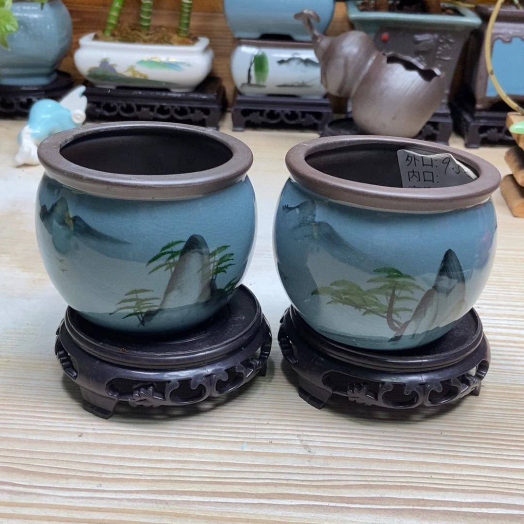 瓷片陶瓷花盆陶瓷艺术