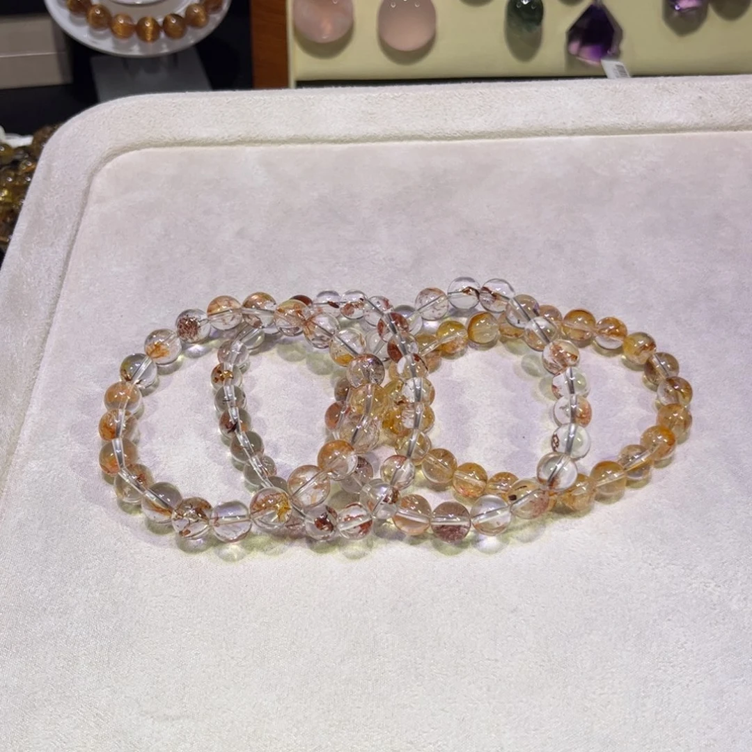 水晶手链未镶嵌锦鲤胶花 多样性发一