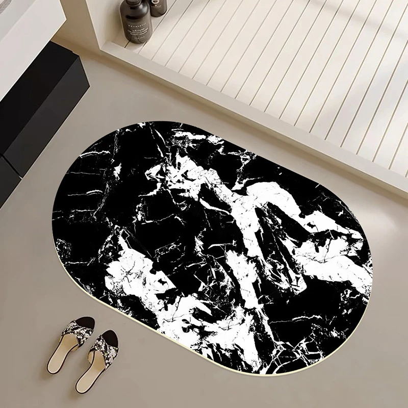 吸水皮革材质玄关浴室卫生间吸水地垫高级有质感的轻奢好打理