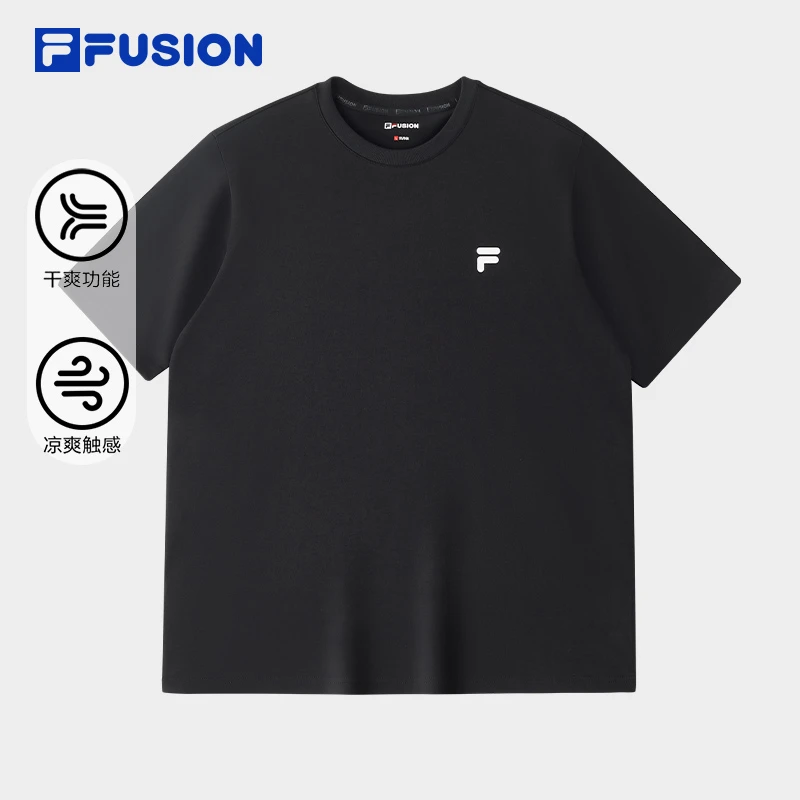 FILA斐乐【冰丝凉感 吸湿速干】夏季短袖T恤男士运动户外健身半袖
