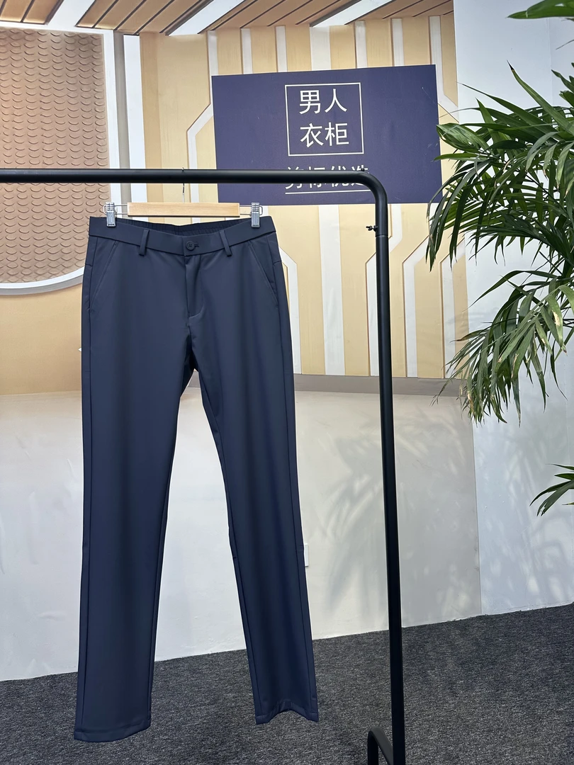 剪标长裤夏季薄款直筒裤口袋休闲裤商务直筒秋冬男士弹力舒适
