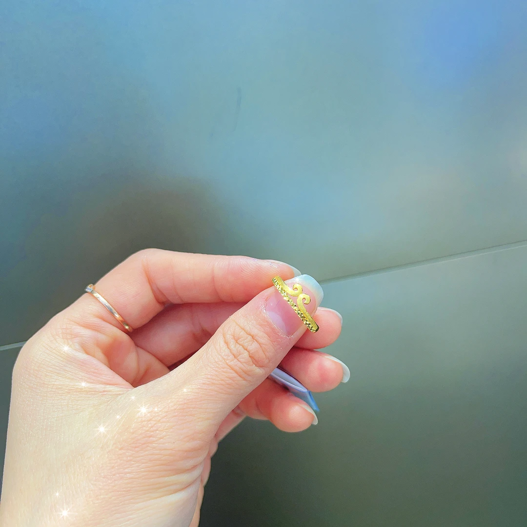 足金999紧箍咒5G工艺黄金戒指时尚精致百搭首饰黄金戒指B179