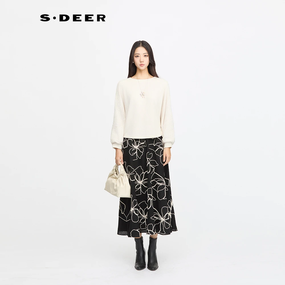 S·DEER/圣迪奥秋季常规时尚休闲百搭长袖通勤上衣S253Z2203
