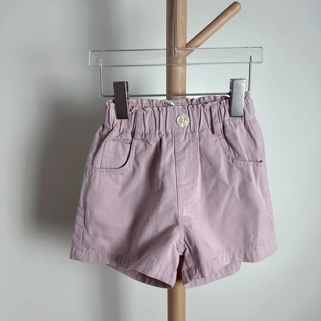 描森粉色女童夏季休闲新款百搭洋气短裤