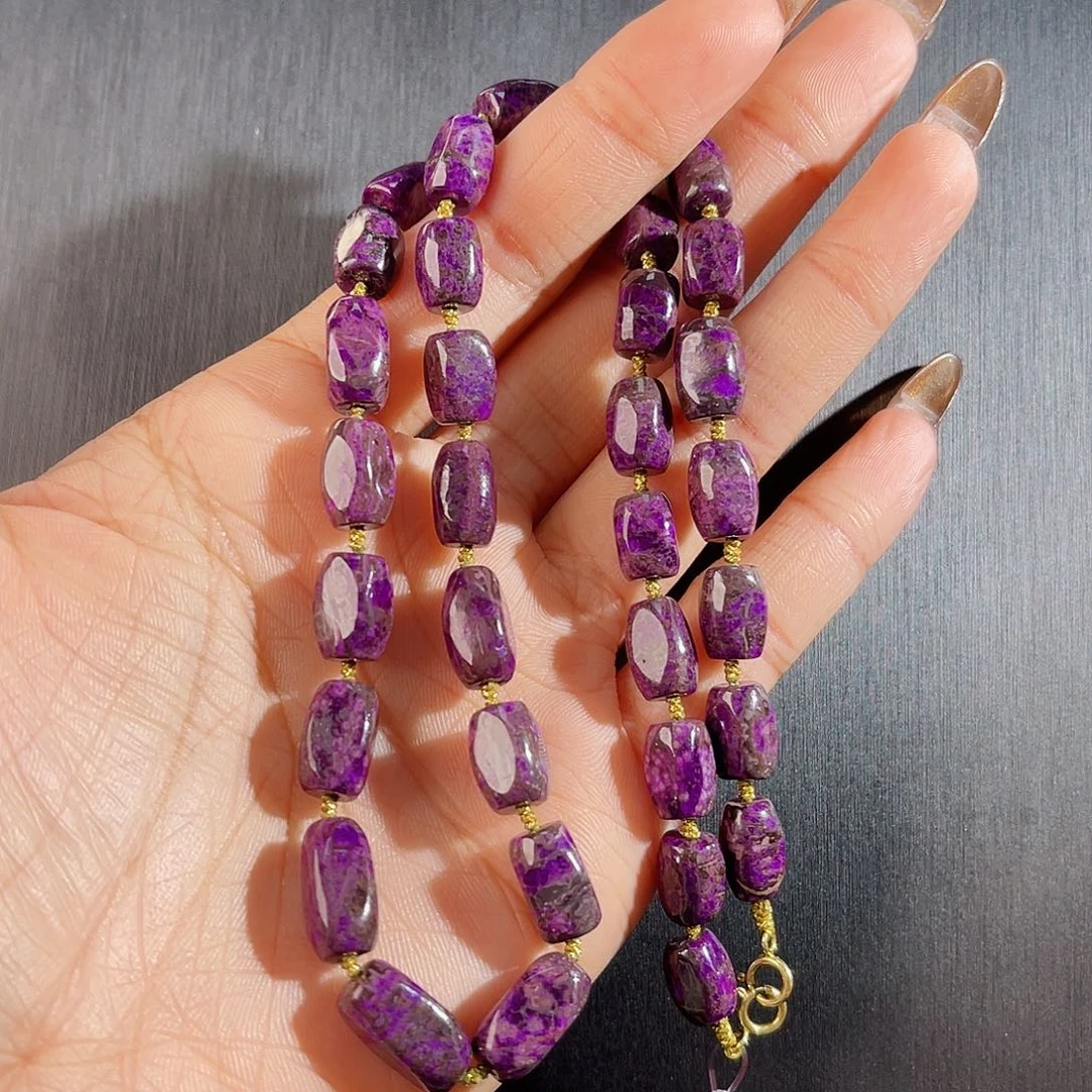 苏纪石（舒俱来）南非老矿料舒俱来项链k金未镶嵌