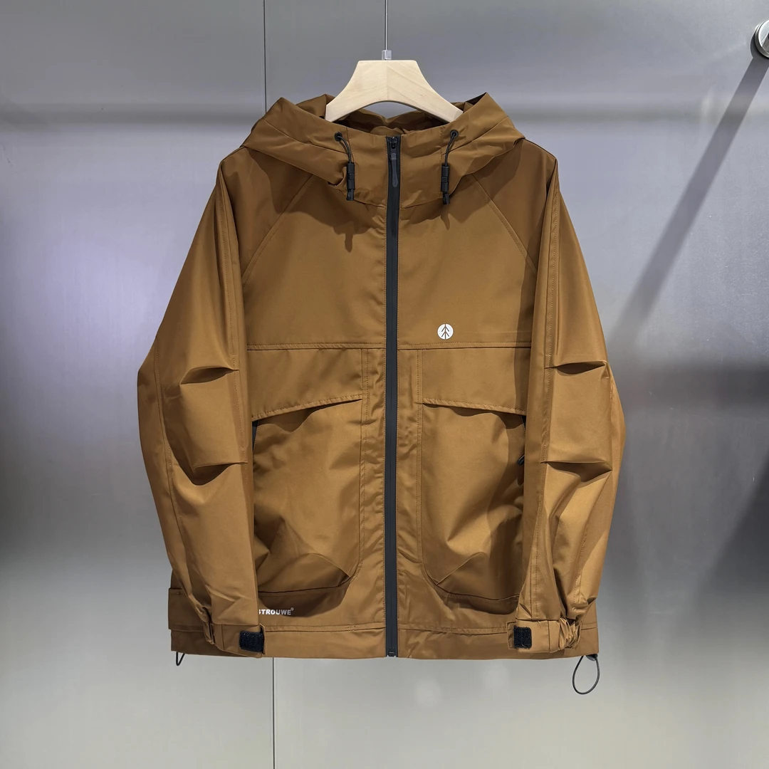 Z-23016黑色搜服出品.MK系列情侣款冲锋衣纯色冲锋衣外套夹克