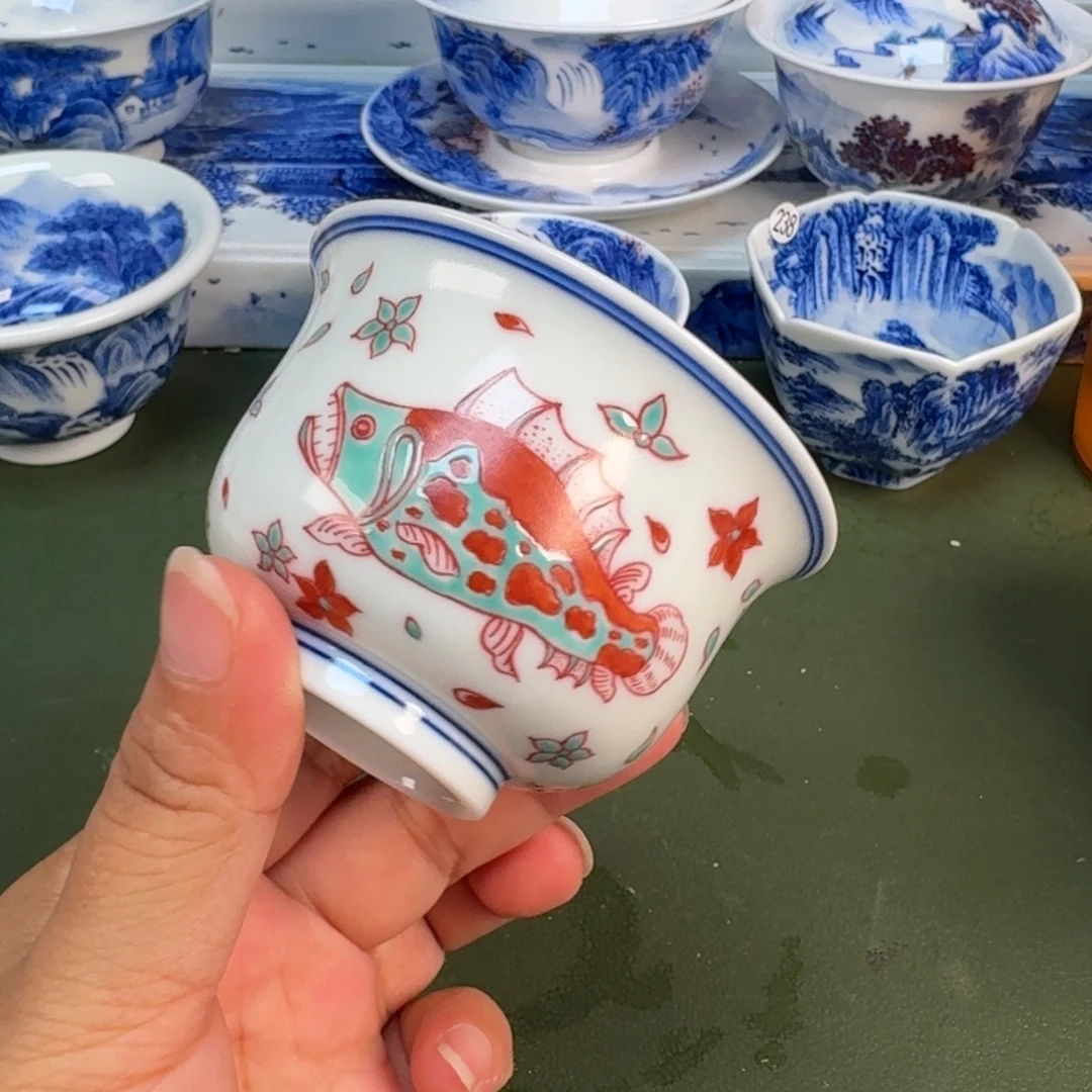 景德镇纯手绘茶具圆圆224
