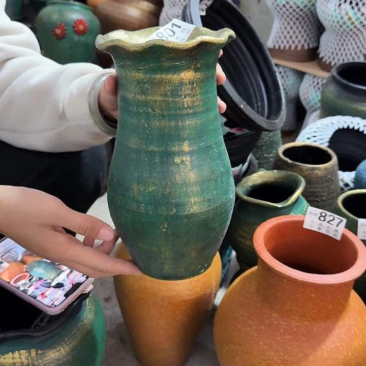 瑕疵金绿花边801高度23口径11