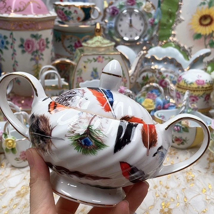 杯碟陶瓷摆件陶瓷微瑕