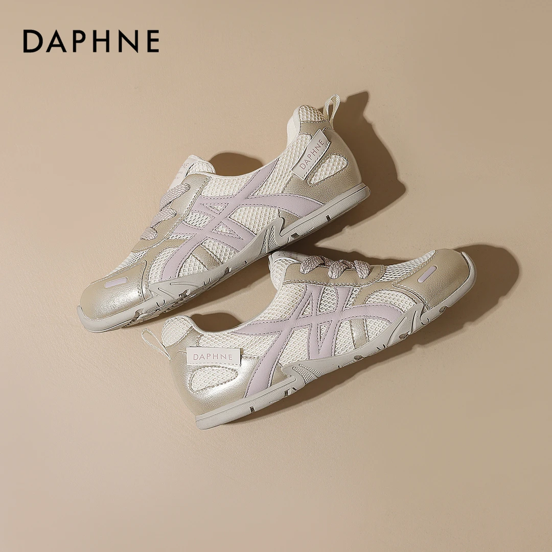 达芙妮2025新款内增高透气网鞋女款网面运动鞋软底德训鞋休闲鞋子