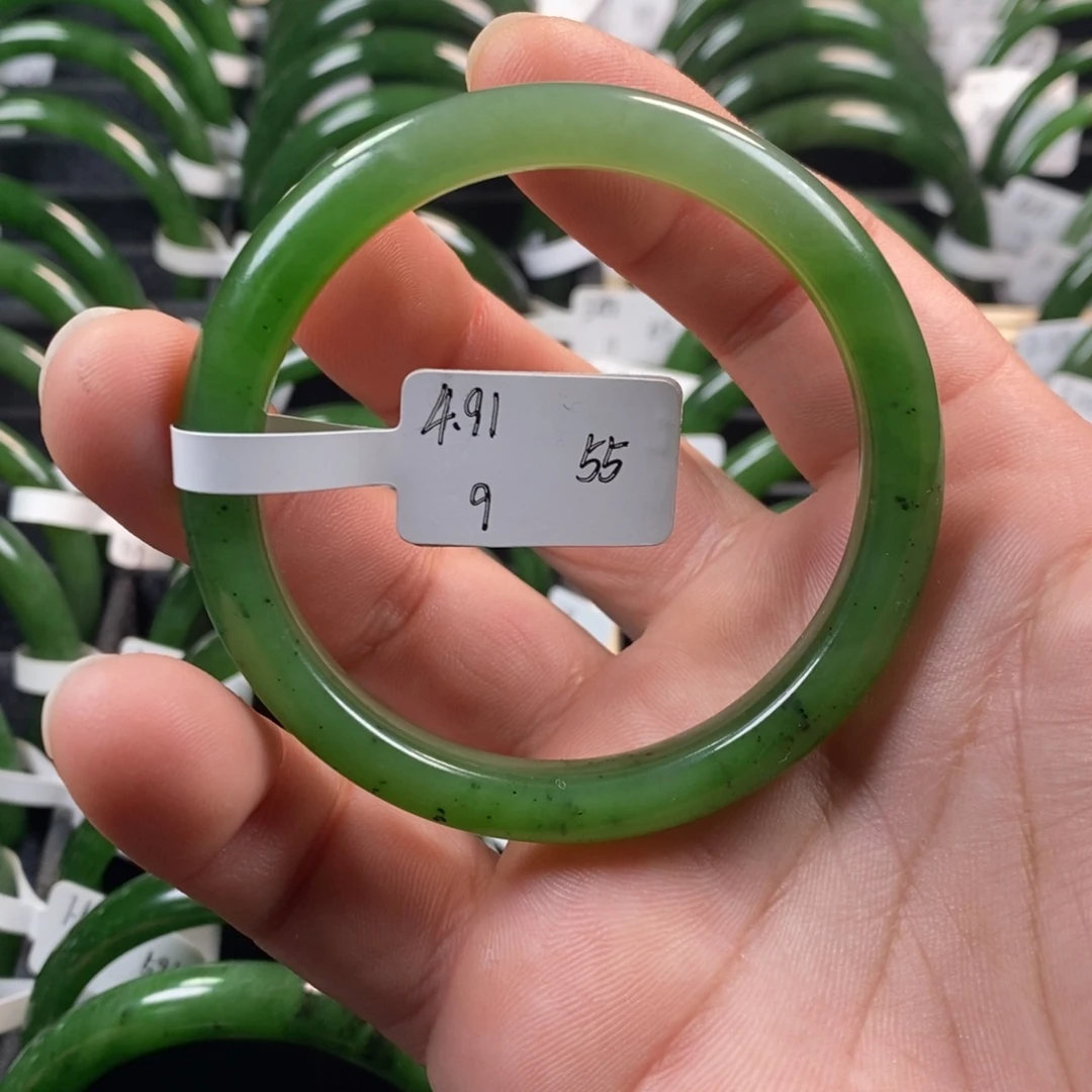 和田玉（碧玉）未镶嵌手镯55