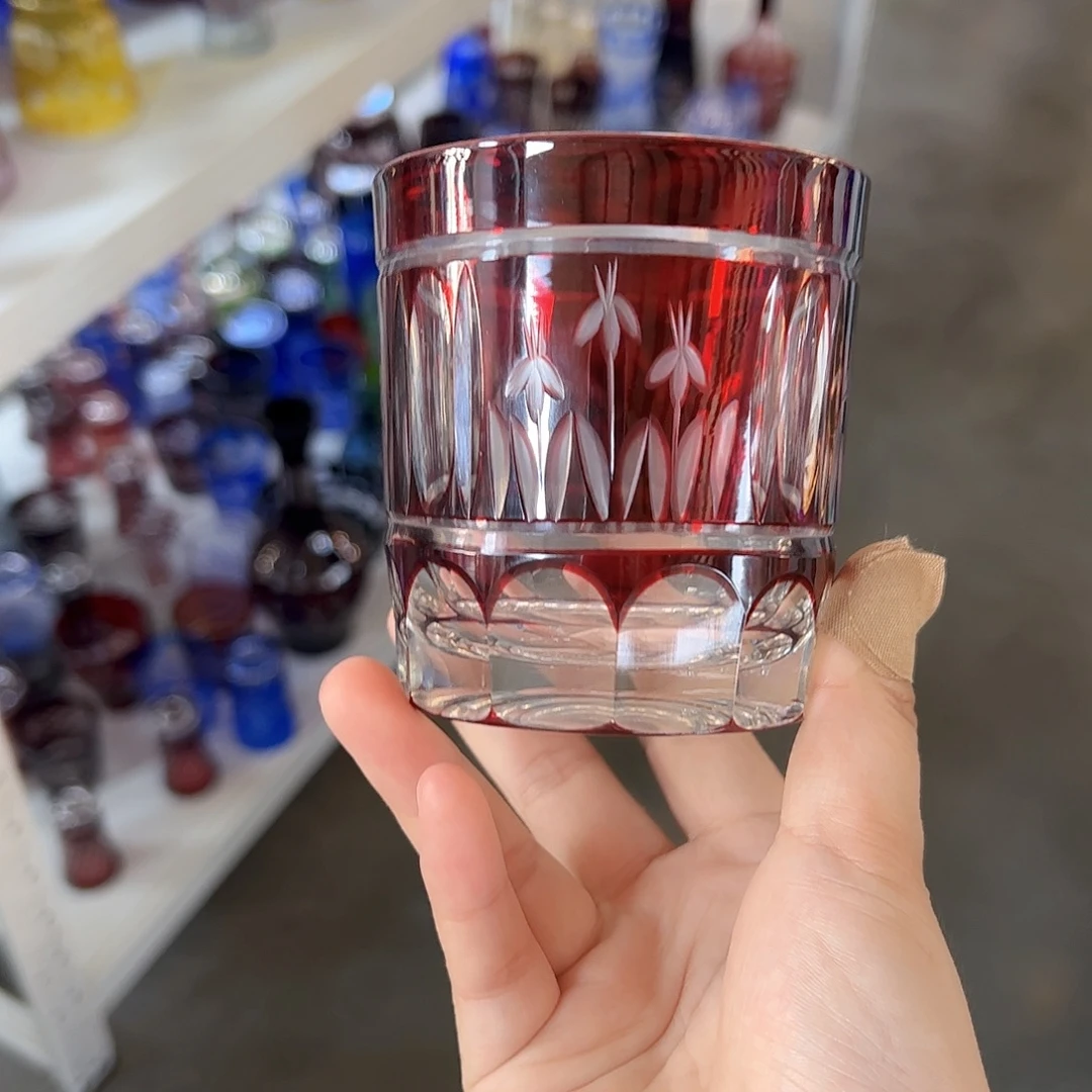 平底款水晶玻璃微瑕一个