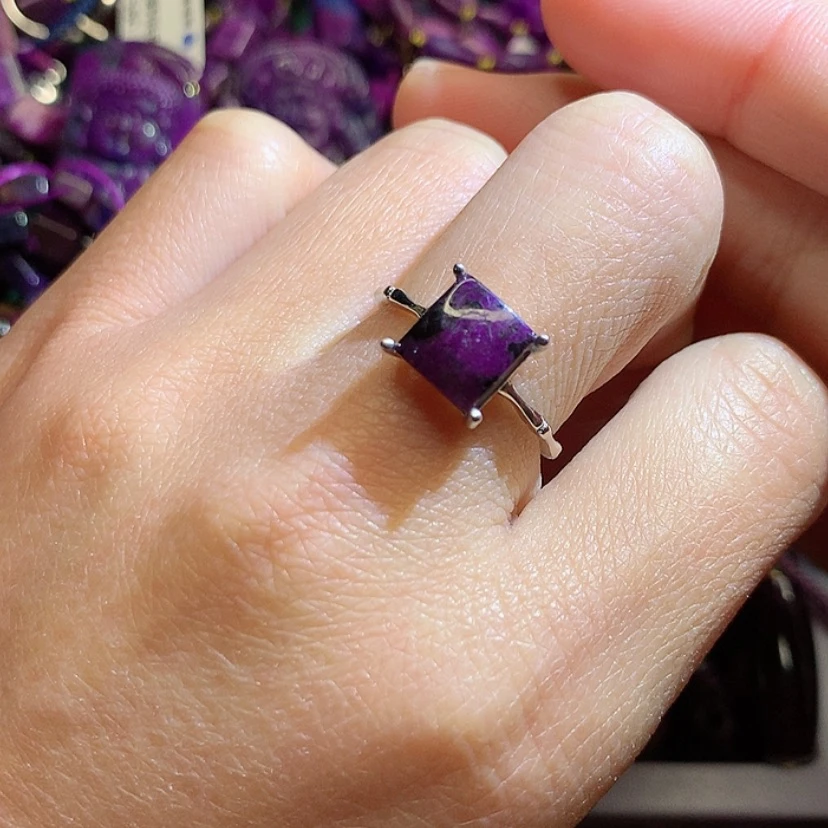 【闪购商品】苏纪石（舒俱来）戒指银S925镶嵌