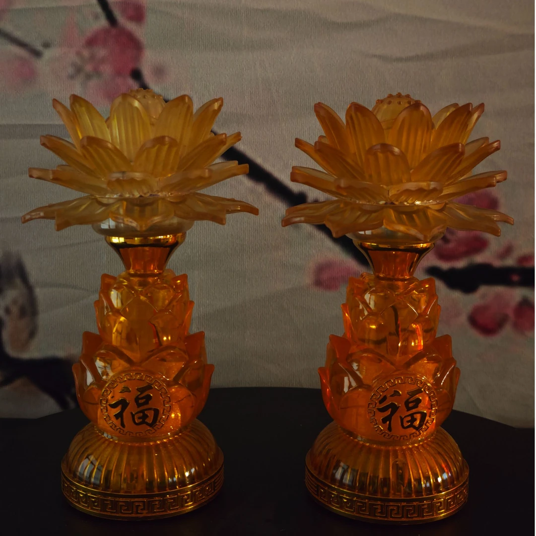 led插电福来莲花灯