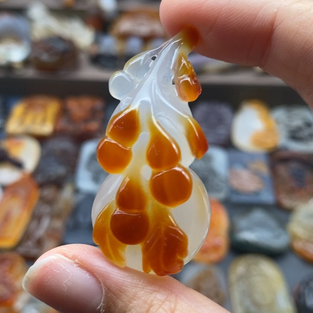 玛瑙/玉髓吊坠(不含链)未镶嵌