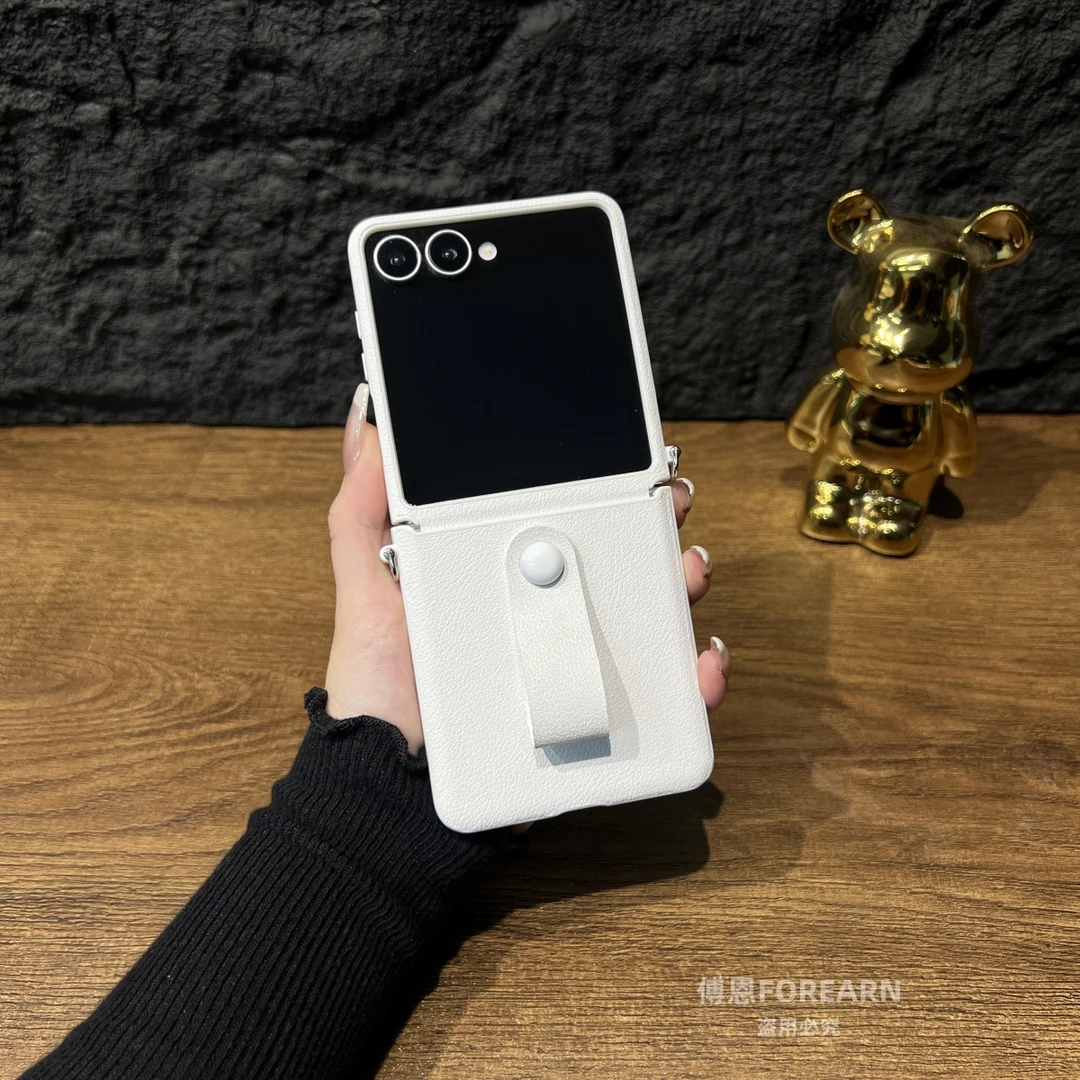 适用于三星ZFlip7手机壳折叠屏flip7挂绳孔手带全包防摔保护套