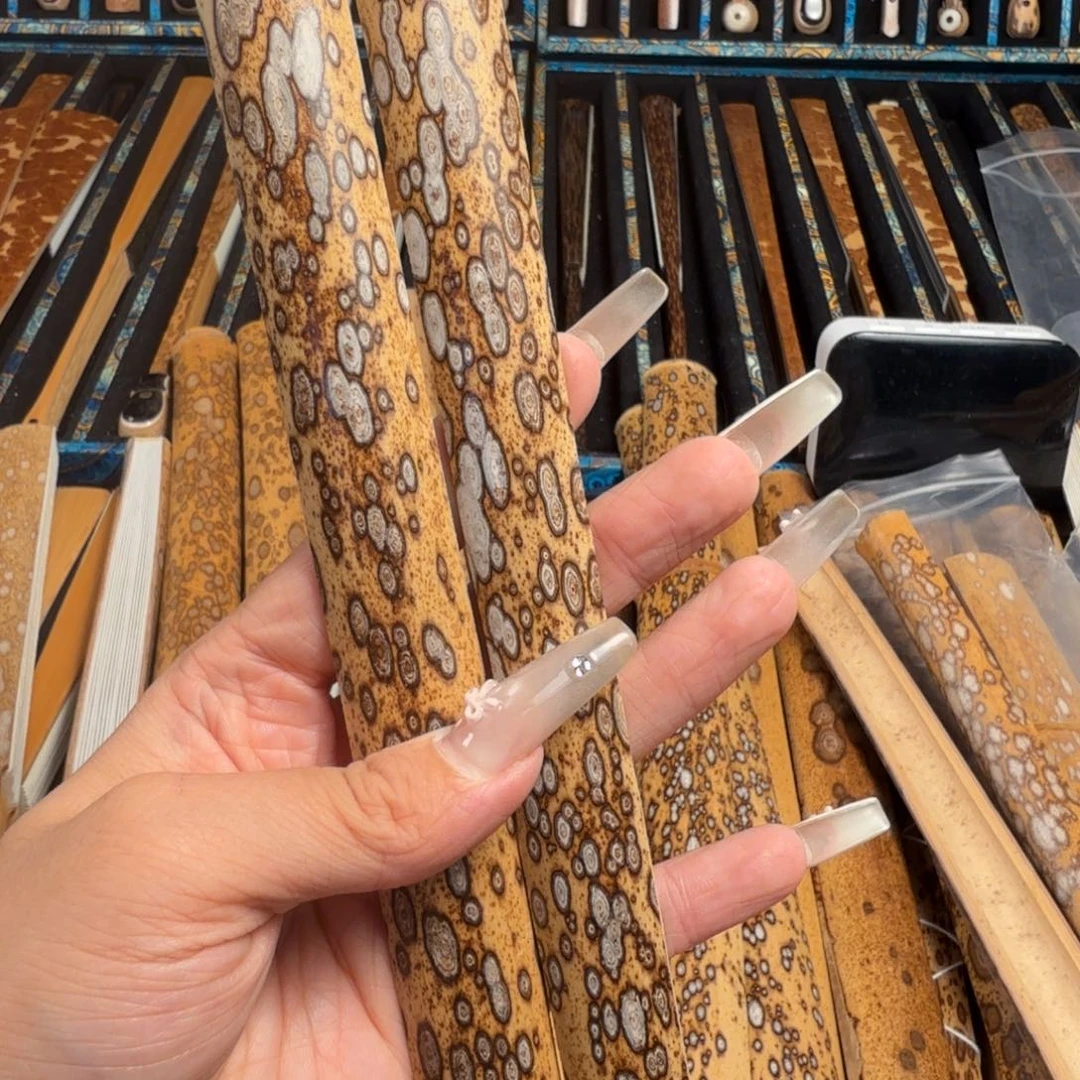 蹦***啾扇子兵哥扇艺斑竹折扇